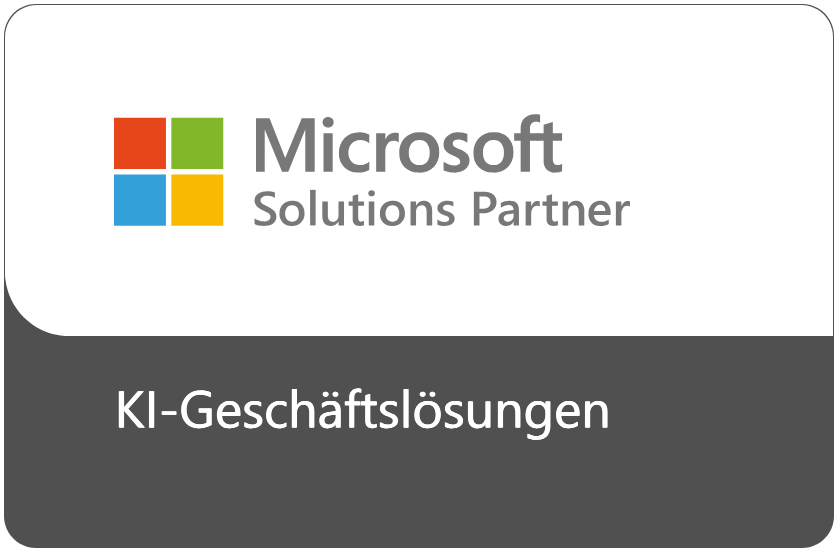 Microsoft Solutions Partner Badge – KI-Geschäftslösungen